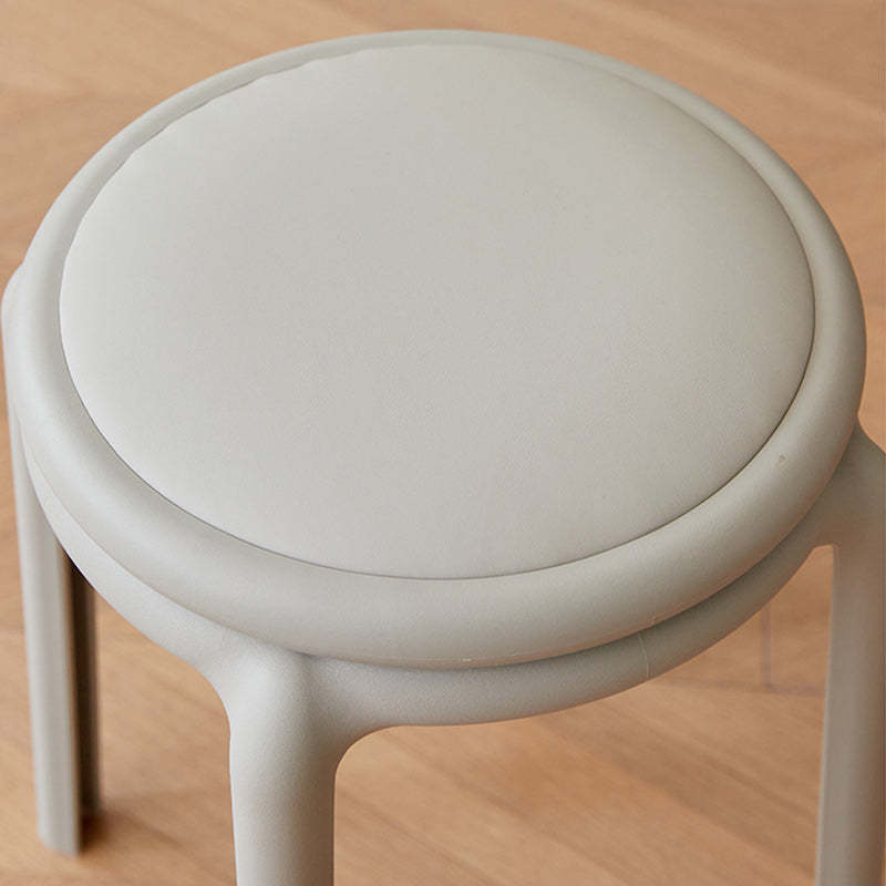 Minimalist Leather Round Chair — Green