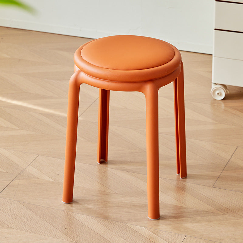 Minimalist Leather Round Chair