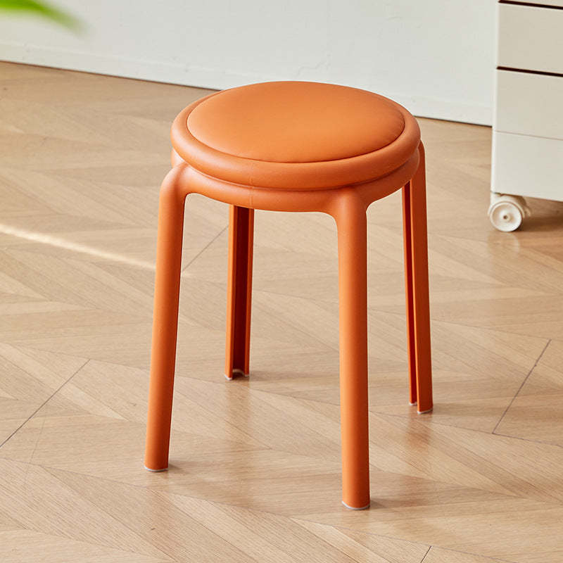 Minimalist Leather Round Chair