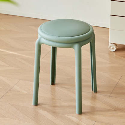 Minimalist Leather Round Chair