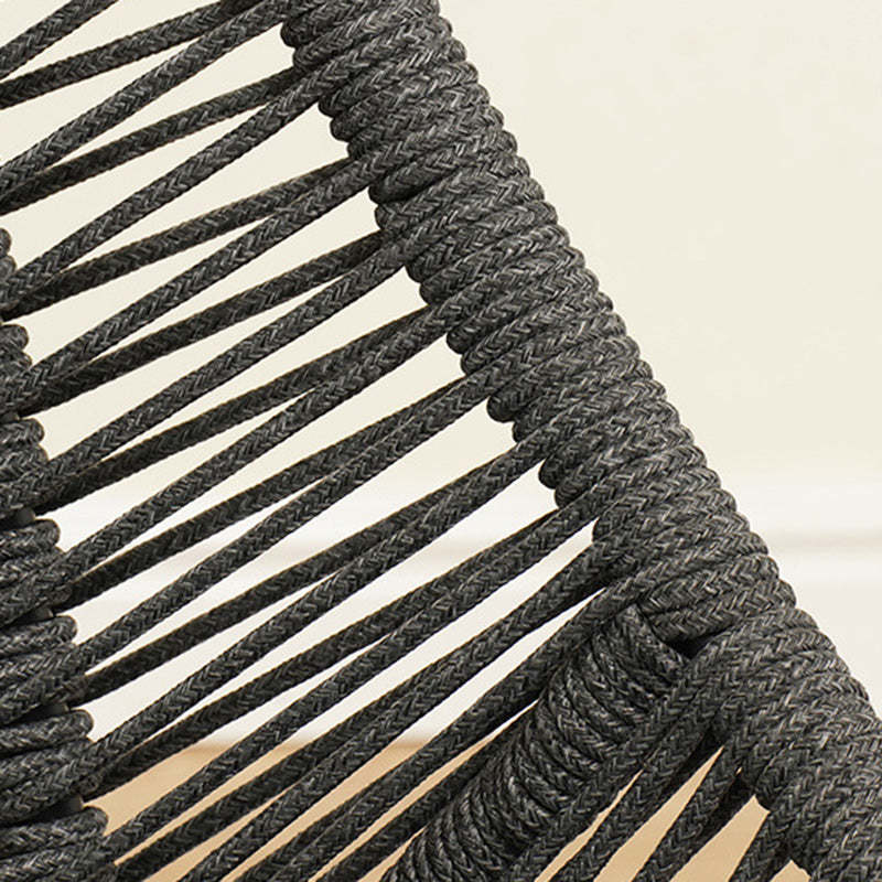 Chinese Rattan Cotton Metal Accent Chair