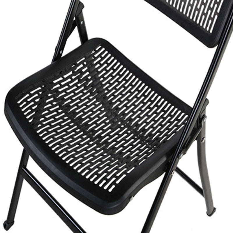 Minimalist Iron Plastic Desk Chair — Green