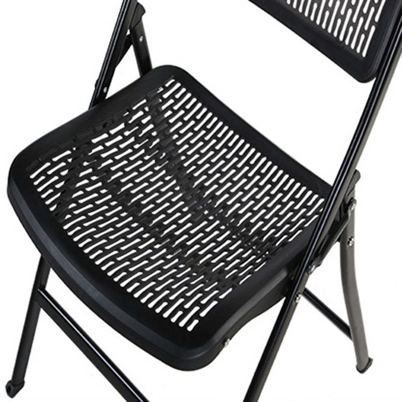 Minimalist Iron Plastic Desk Chair — Green