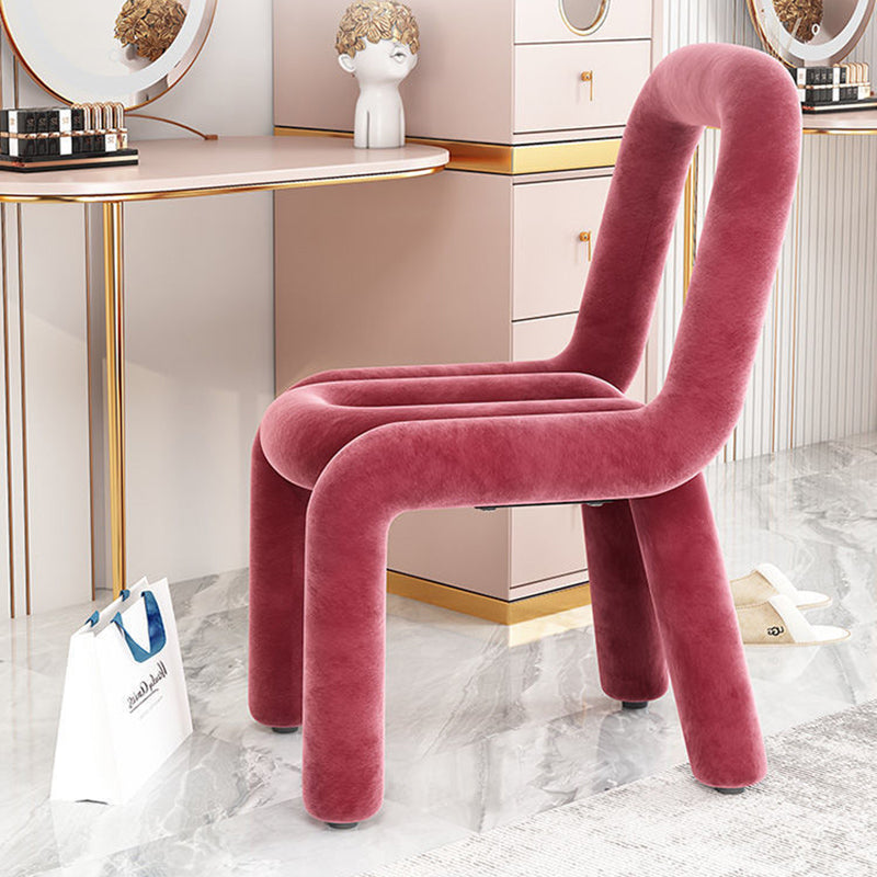 Contemporary Flannelette Carbon Steel Chair