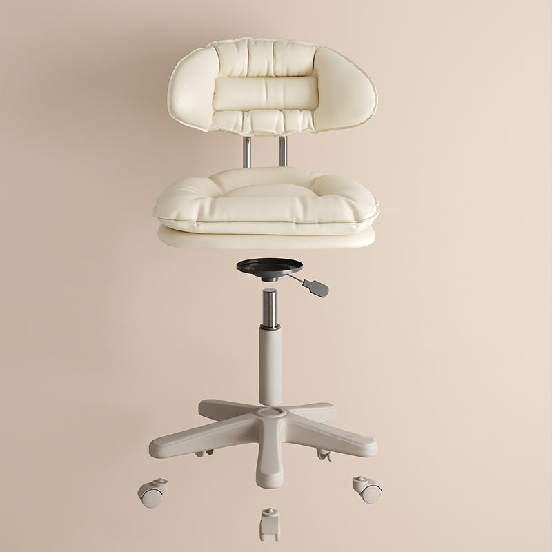 Modern Leather Nylon Vanity Stool