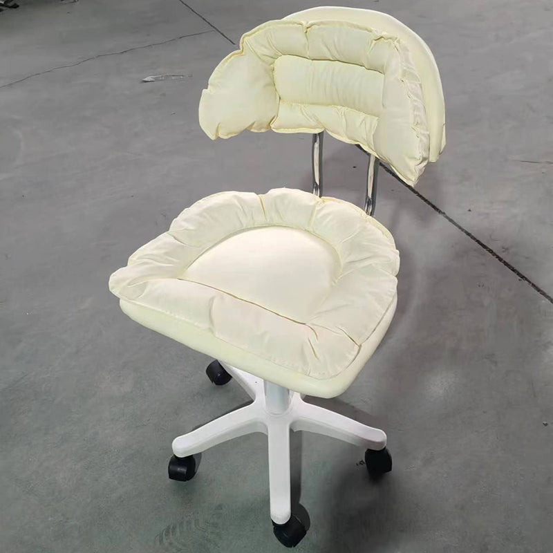 Modern Leather Nylon Vanity Stool