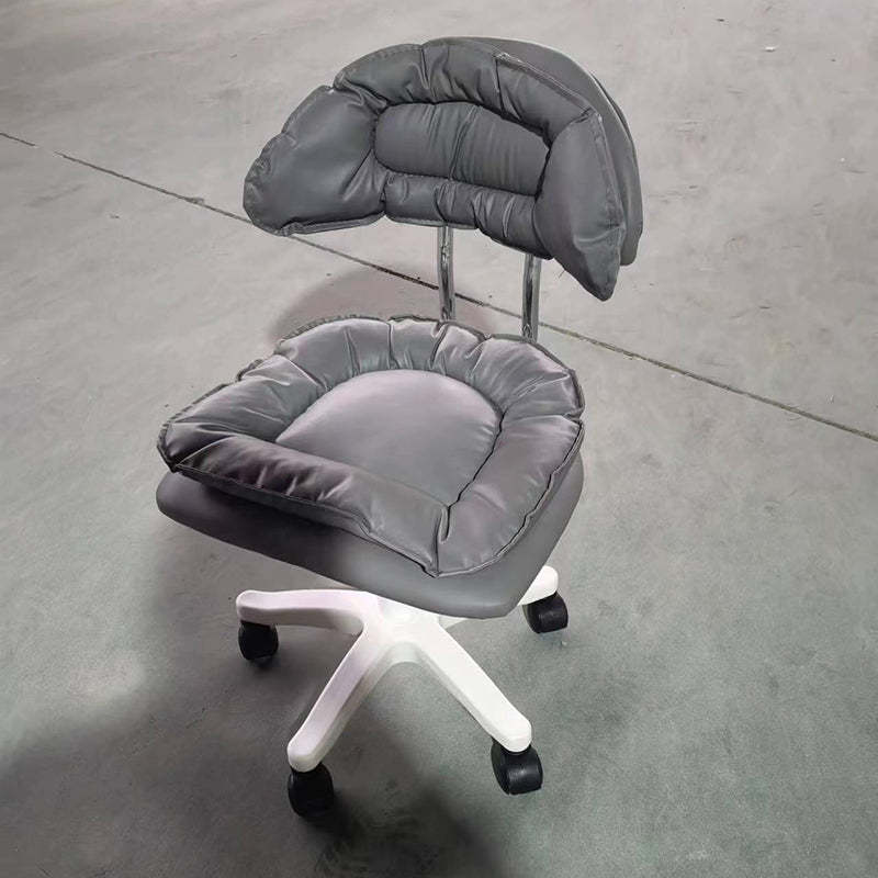 Modern Leather Nylon Vanity Stool
