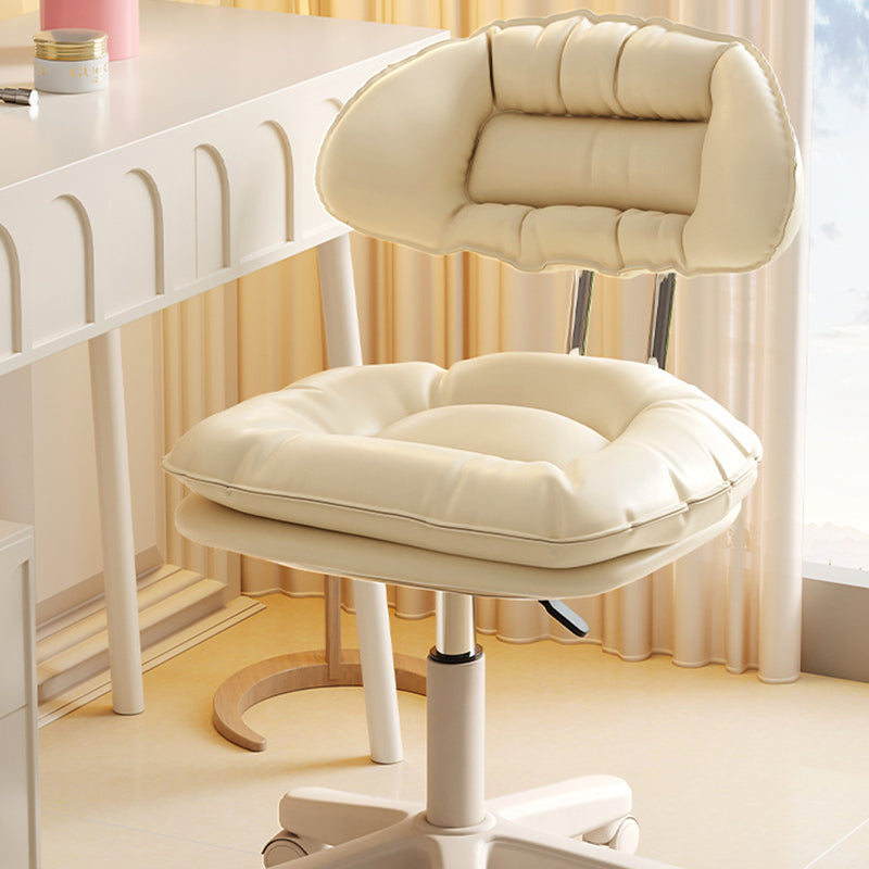 Modern Leather Nylon Vanity Stool