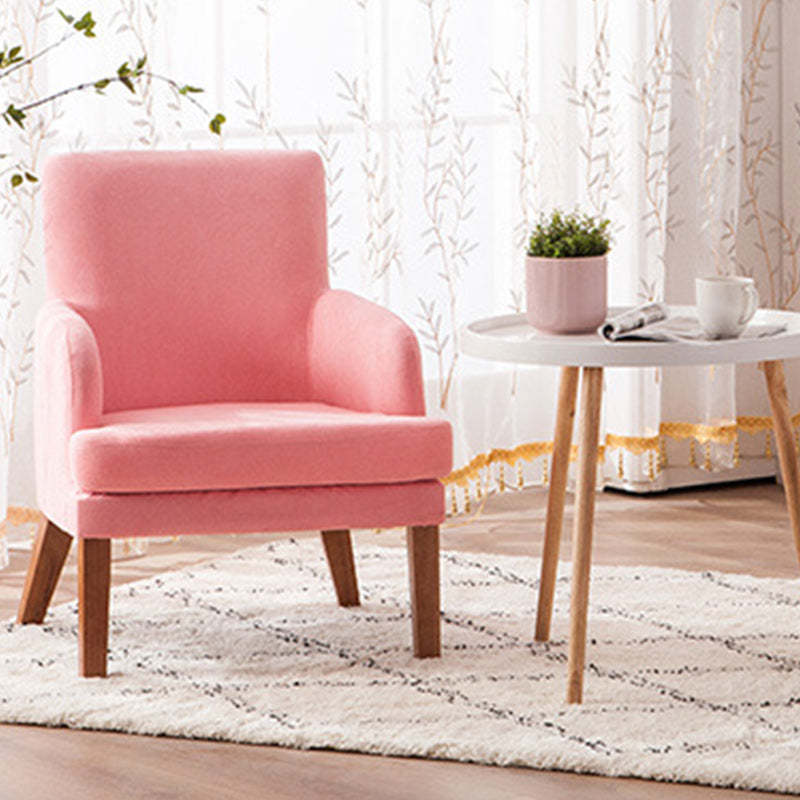 Nordic Fabric Wood Sofa with Armrest