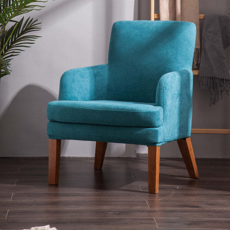 Nordic Fabric Wood Sofa with Armrest
