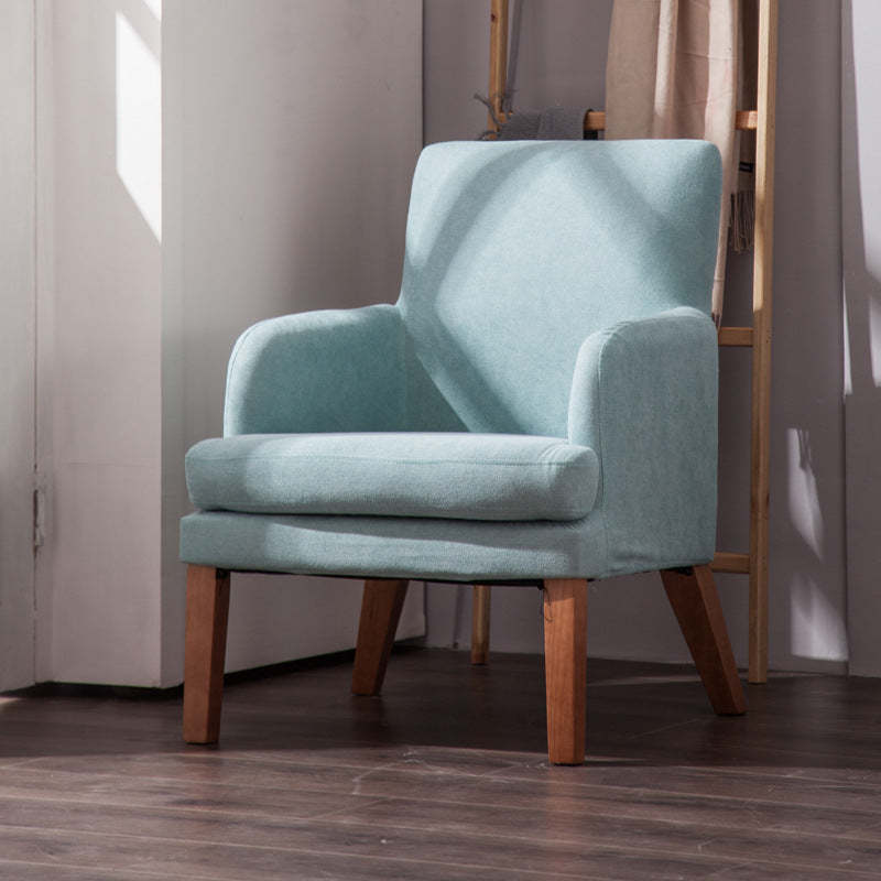Nordic Fabric Wood Sofa with Armrest