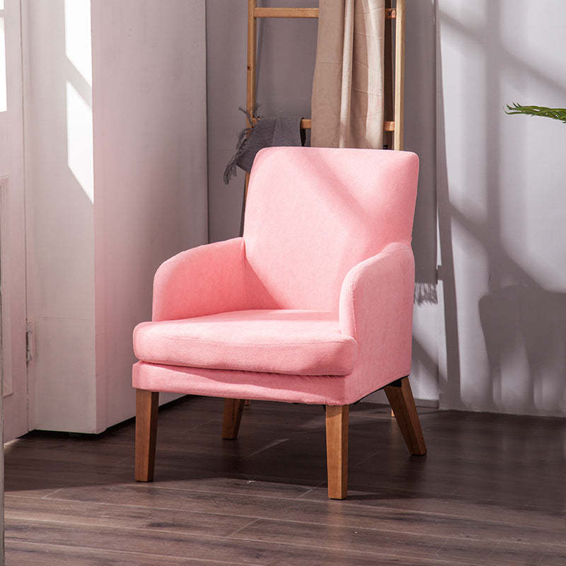Nordic Fabric Wood Sofa with Armrest