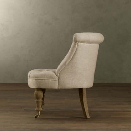 Traditional Rustic Fabric Armless Sofa
