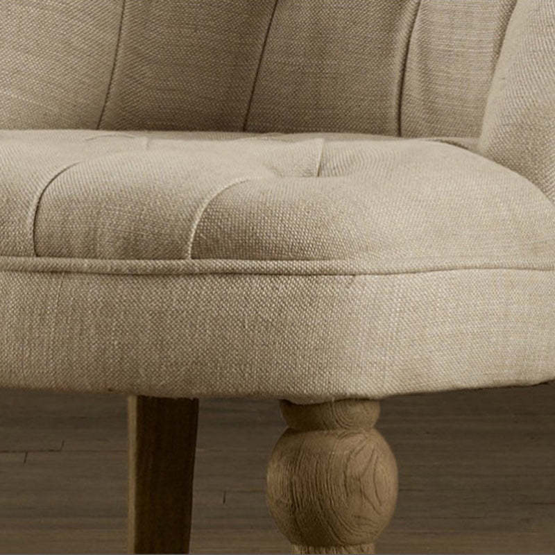 Traditional Rustic Fabric Armless Sofa