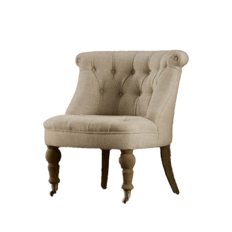 Traditional Rustic Fabric Armless Sofa