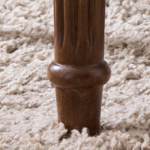 Vintage Fabric Rubber Wood Chair