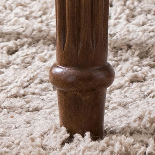 Vintage Fabric Rubber Wood Chair