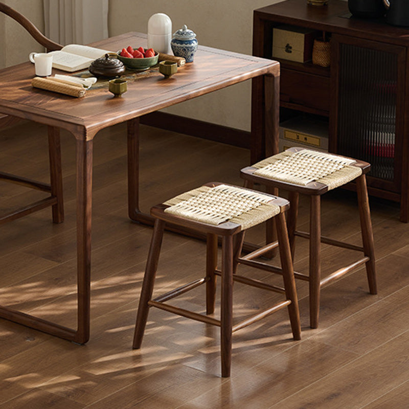 Retro Rope Cherry Wood Dining Chair