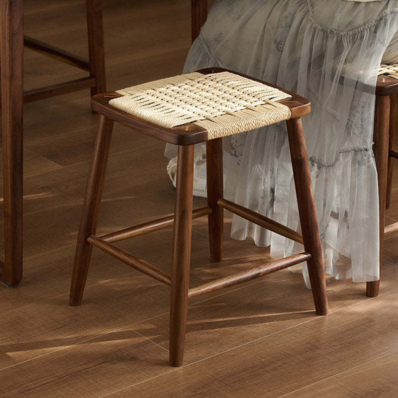 Retro Rope Cherry Wood Dining Chair