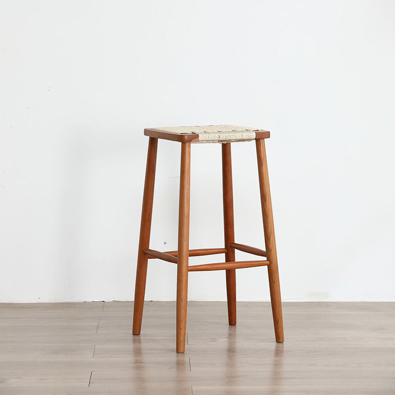 Retro Rope Cherry Wood Dining Chair