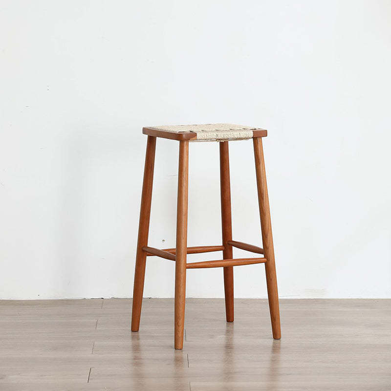 Retro Rope Cherry Wood Dining Chair