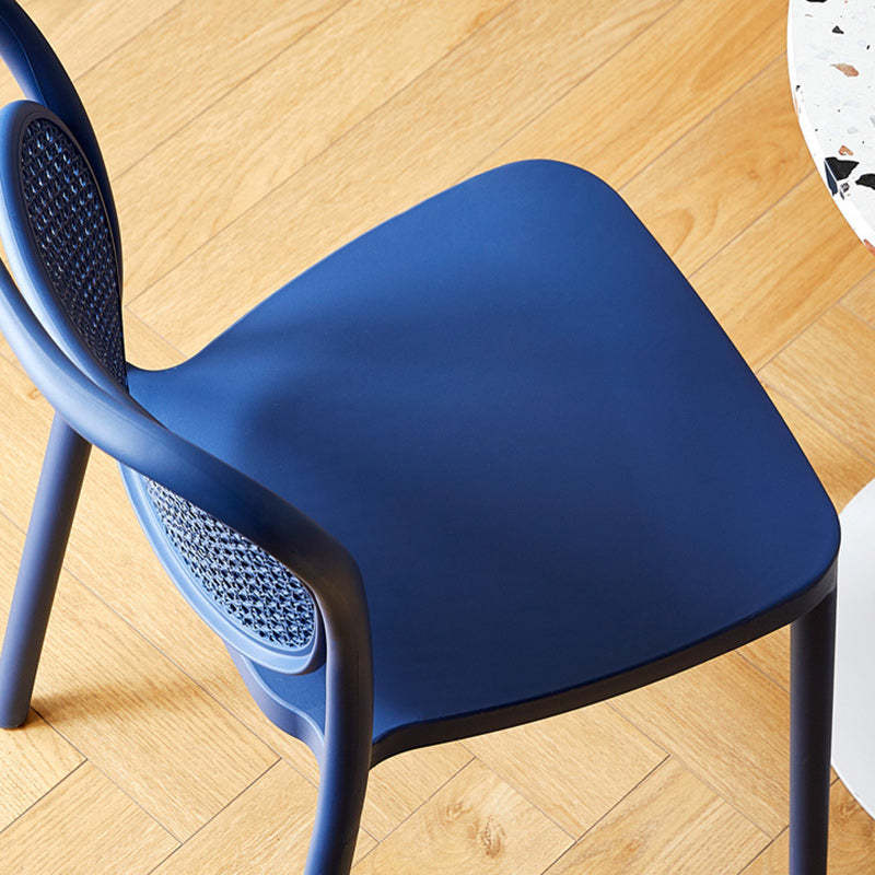 Nordic Macaron Dining Chair — Dark Blue