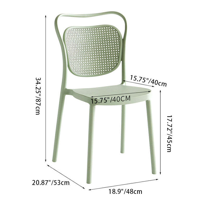 Nordic Macaron Dining Chair — Matcha Green