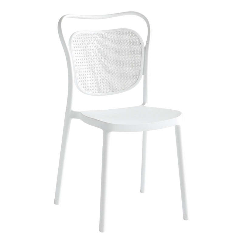 Nordic macaron fabric dining chairs & benches — White