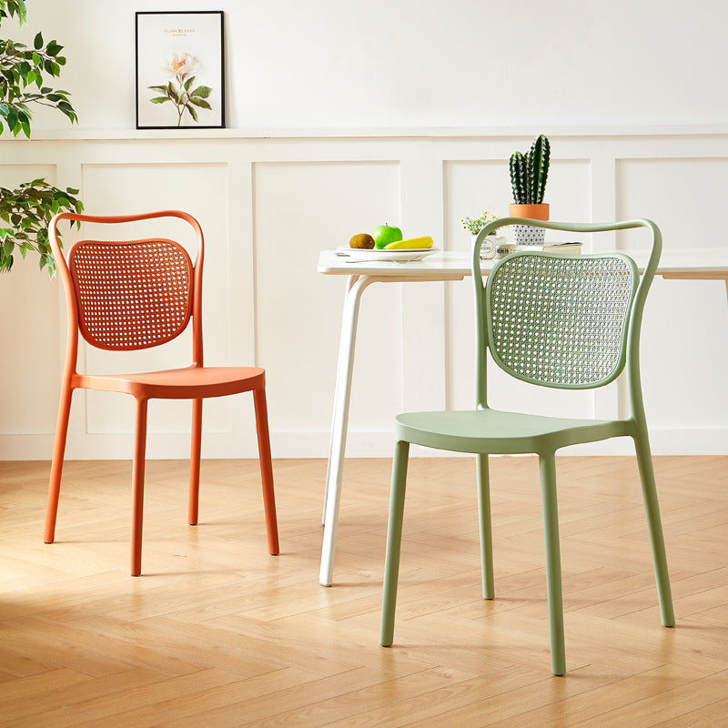 Nordic Macaron Dining Chair — Orange