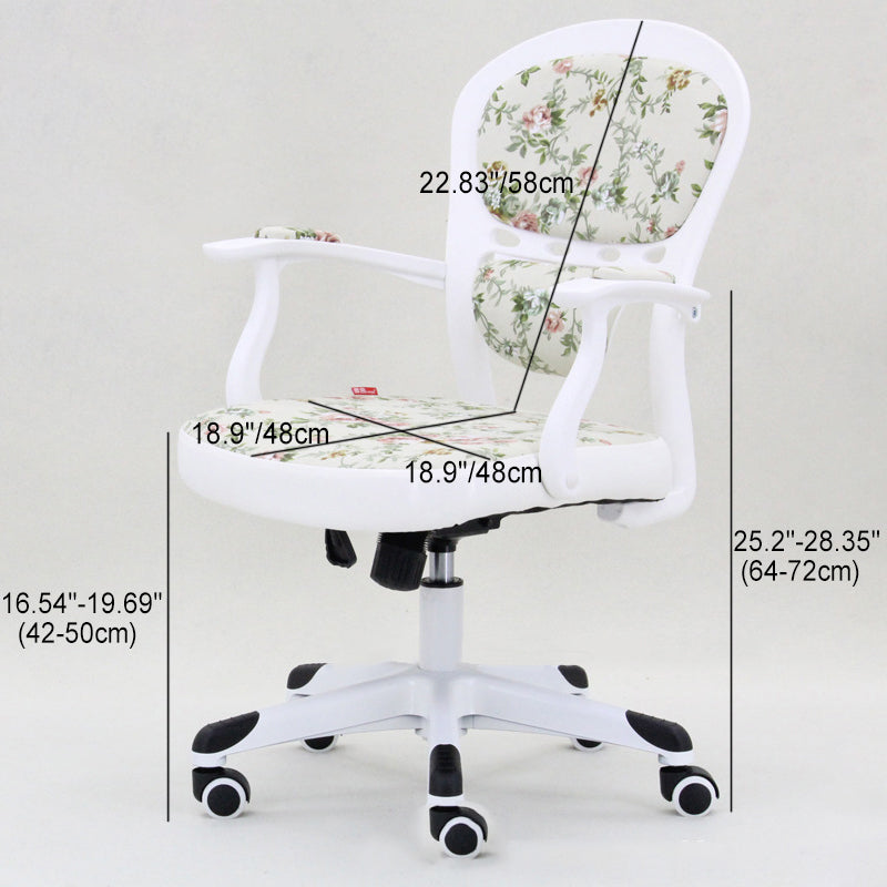 Modern Fabric Nylon PU Desk Armchair