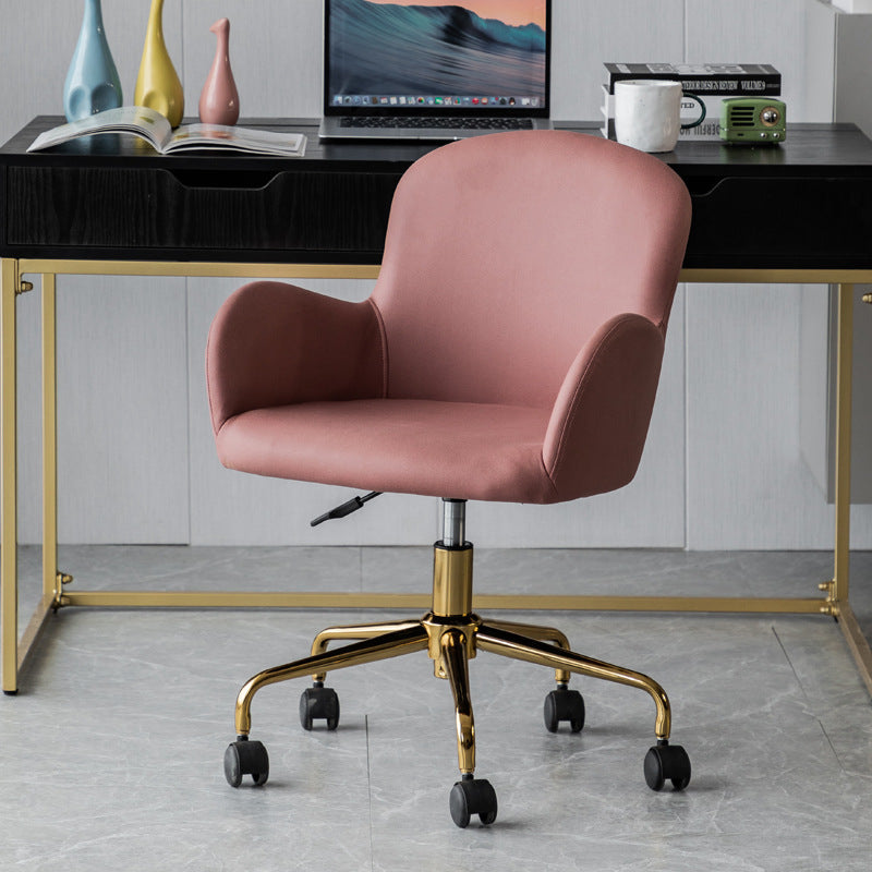 Modern Fabric Stainless Steel Desk Armchair