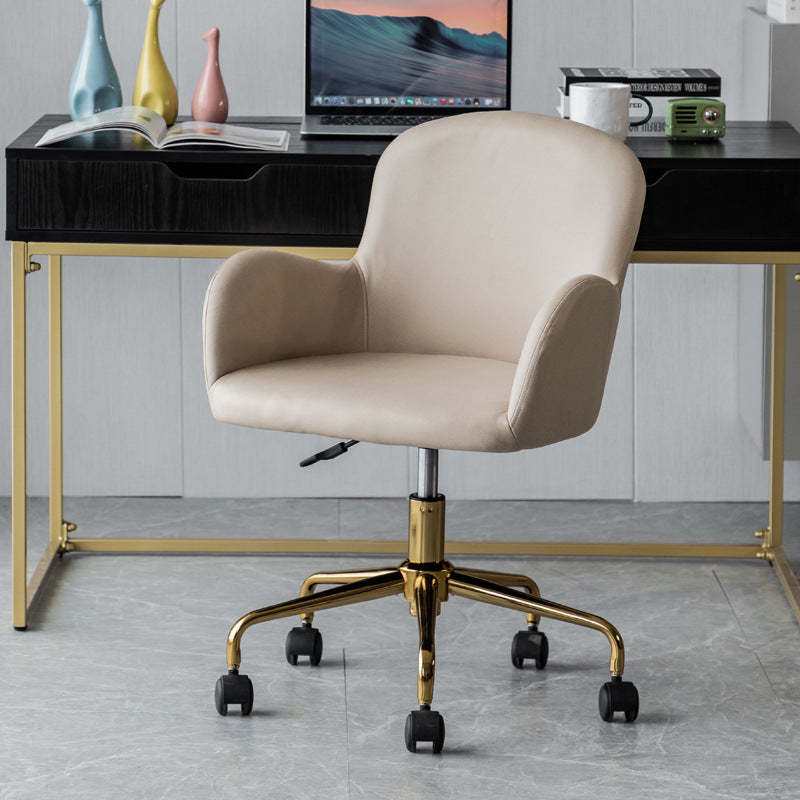 Modern Fabric Stainless Steel Desk Armchair