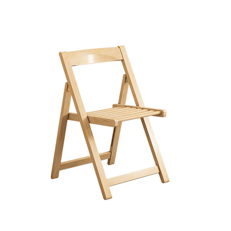 Minimalist Solid Wood Armless Backrest Dining Chair