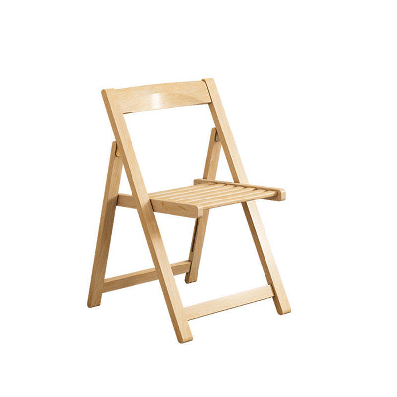 Minimalist Solid Wood Armless Backrest Dining Chair