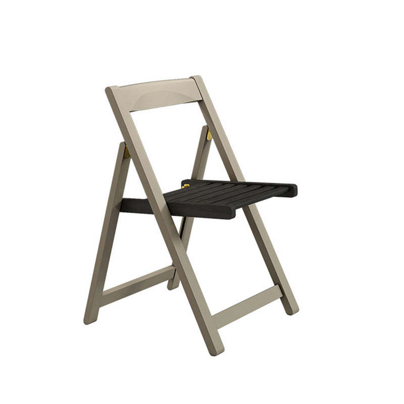 Minimalist Solid Wood Armless Backrest Dining Chair