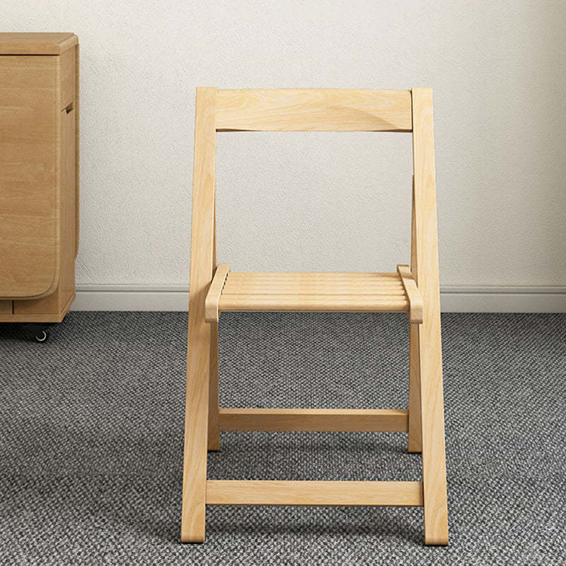 Minimalist Solid Wood Armless Backrest Dining Chair