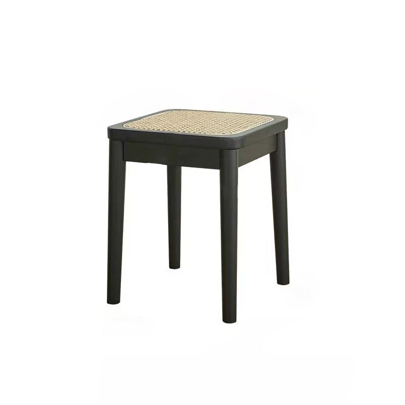 Boho Rattan Solid Wood Dining Chair