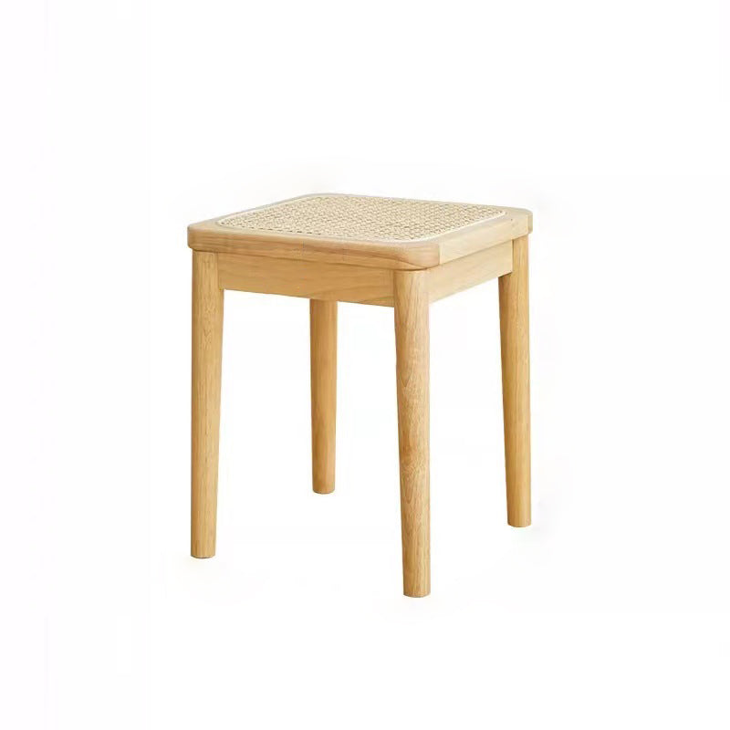 Boho Rattan Solid Wood Dining Chair