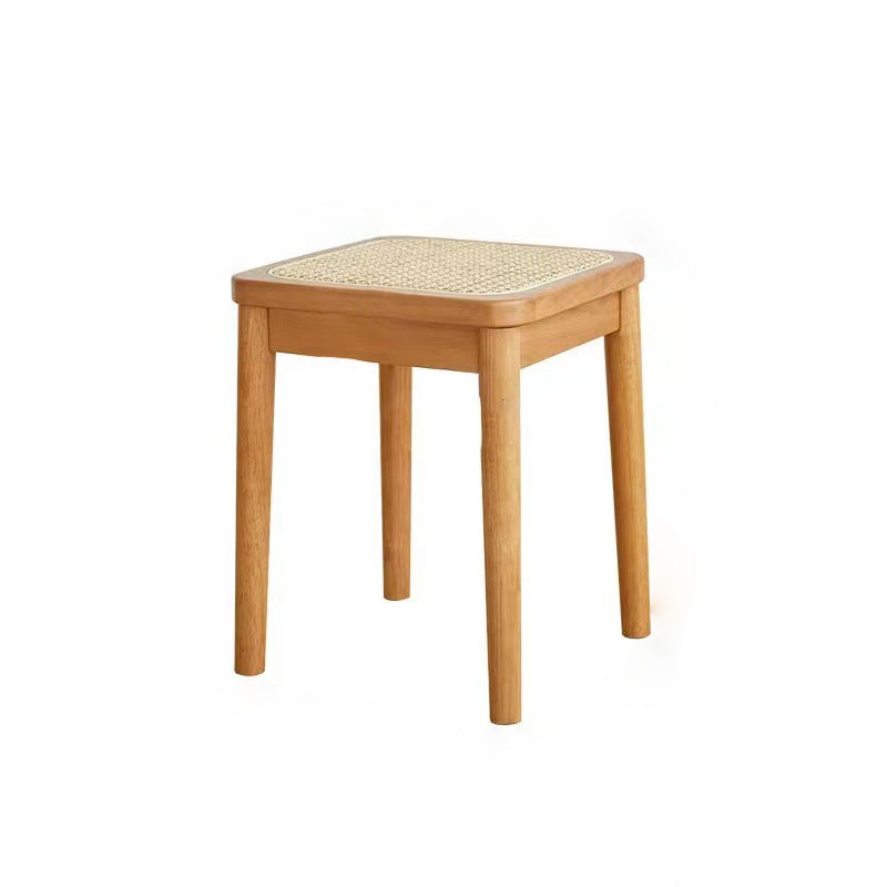 Boho Rattan Solid Wood Dining Chair
