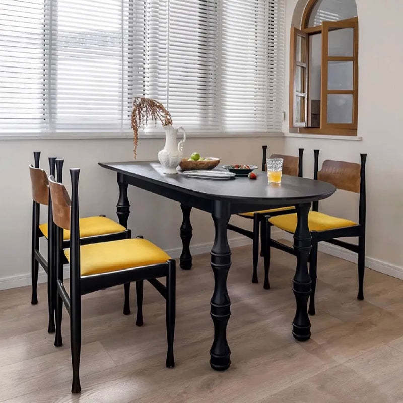 Modern Ash Wood Velvet Dining Chair