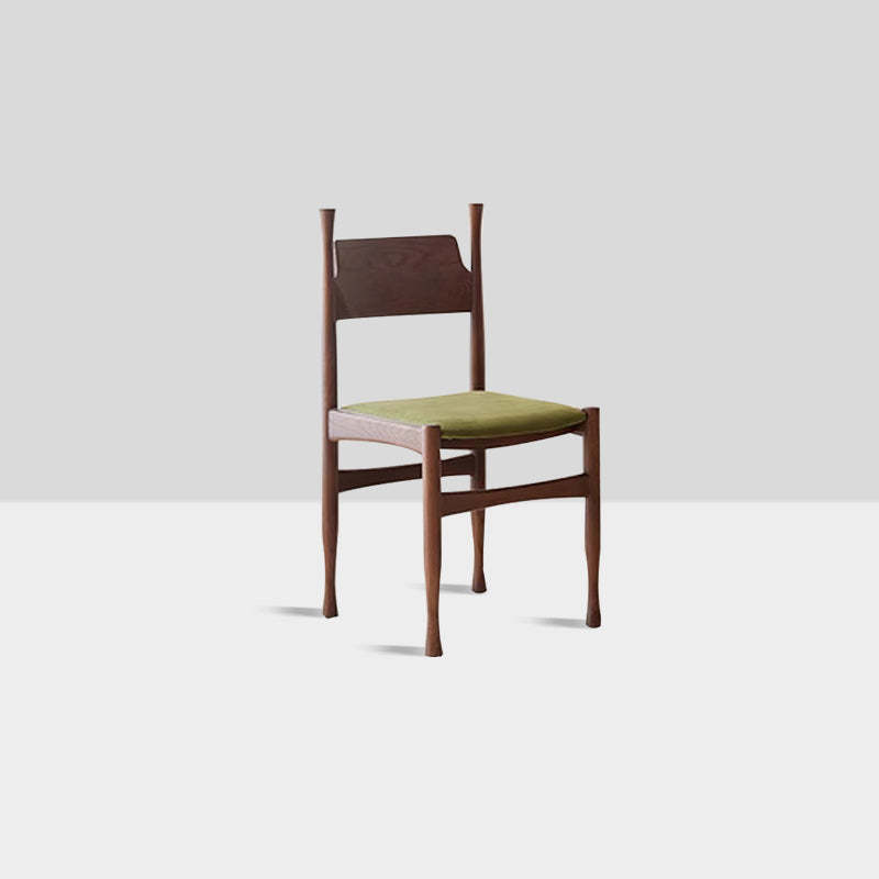 Modern Ash Wood Velvet Dining Chair