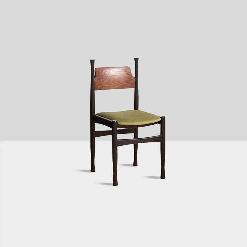 Modern Ash Wood Velvet Dining Chair