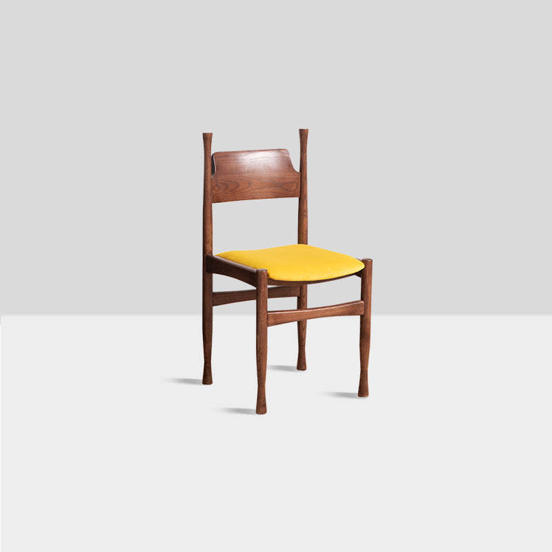 Modern Ash Wood Velvet Dining Chair