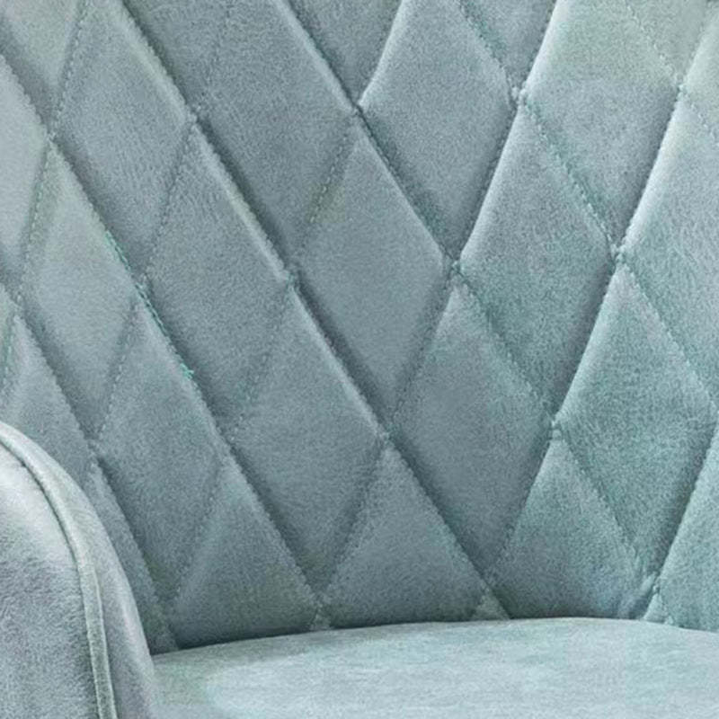 Modern Flannelette Nylon Desk Armchair — Sapphire Blue