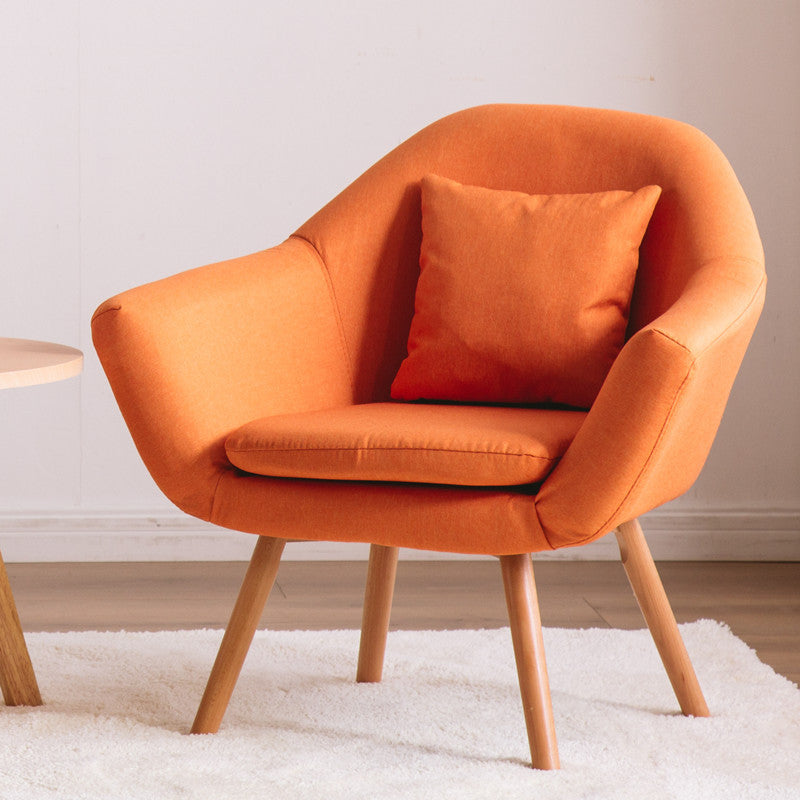Nordic Cotton Wood Sofa with Armrest