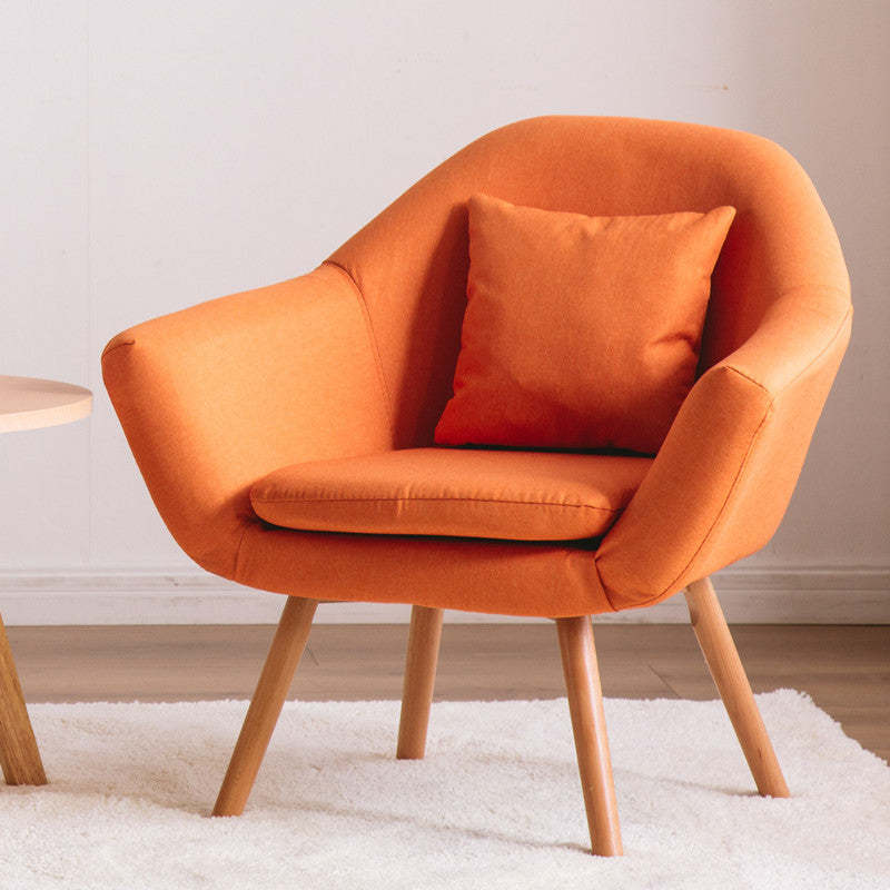 Nordic Cotton Wood Sofa with Armrest