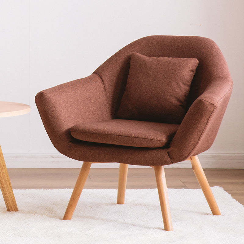 Nordic Cotton Wood Sofa with Armrest