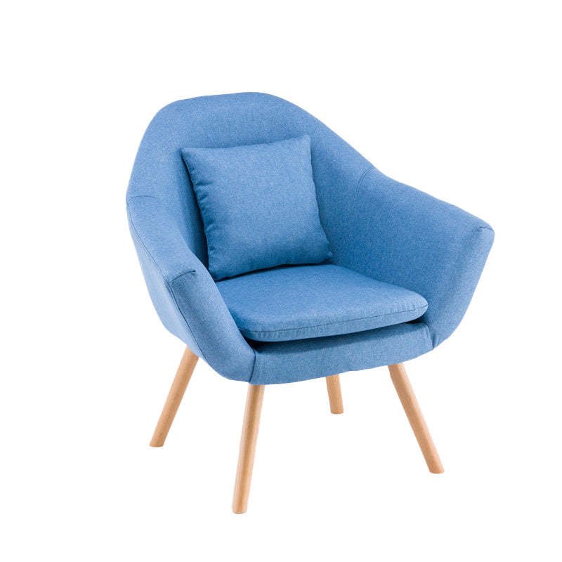 Nordic Cotton Wood Sofa with Armrest