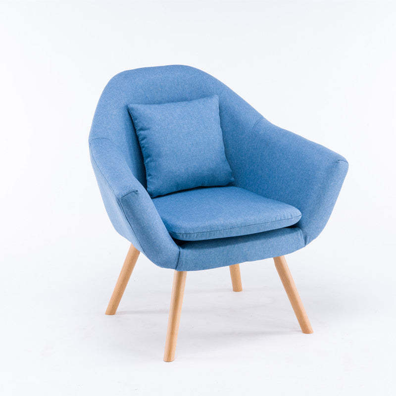 Nordic Cotton Wood Sofa with Armrest