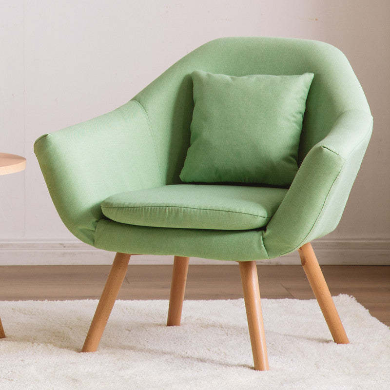 Nordic Cotton Wood Sofa with Armrest